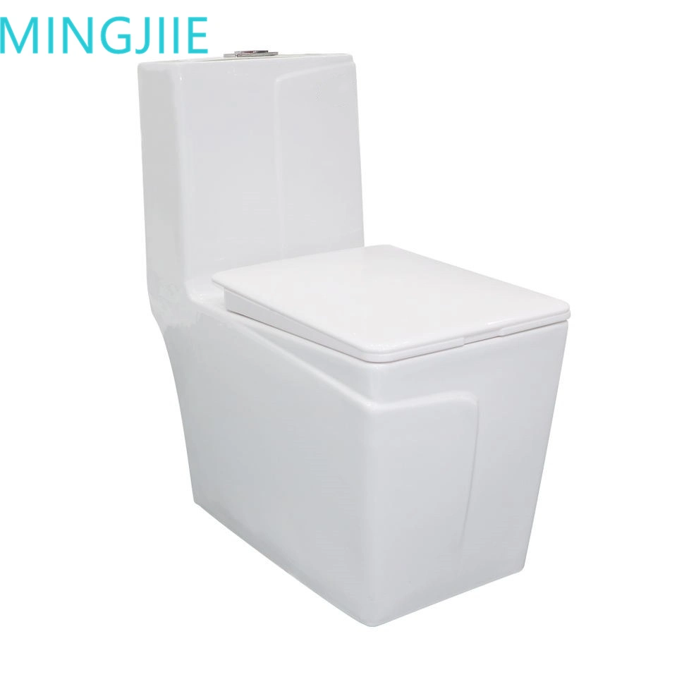 Sanitary Ware Water Closet Bathroom Ceramic Square One Piece Washdown Toilet