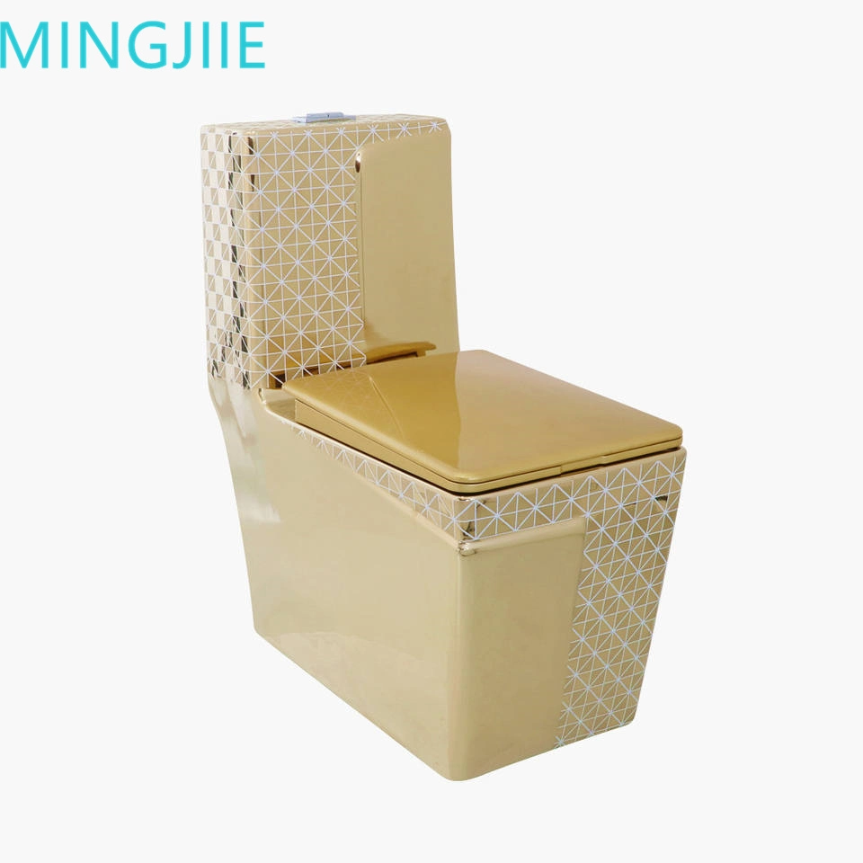 Sanitary Ware Water Closet Bathroom Ceramic Square One Piece Washdown Toilet